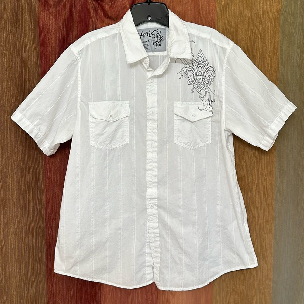 White Cotton Men’s Shirt - EUC